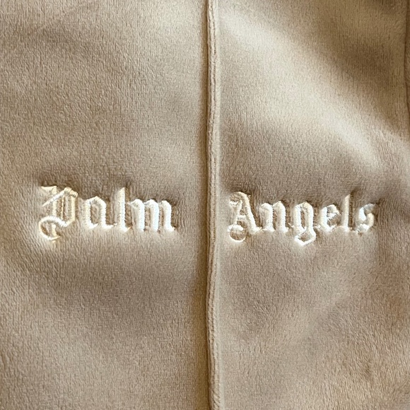 ✨Host Pick✨ Palm Angels Tan Velour Rainbow Stripe Track Pants - Picture 3 of 12